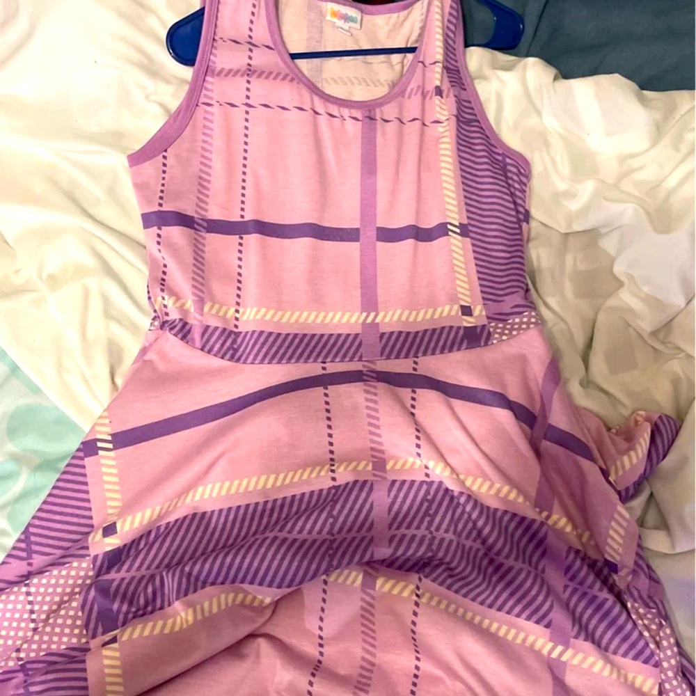 Nicki dress pink and purple